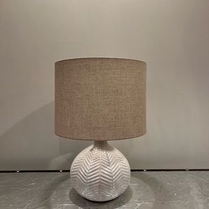 White washed small lamp